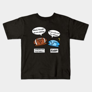 Cute American football and rugby Kids T-Shirt